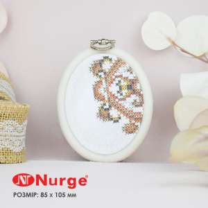 Пяльцы Nurge овальные каучуковые с подвесом 230-6 (85х105 мм.)